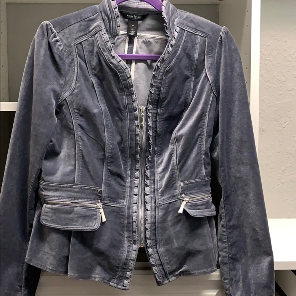 WHBM Velvet-y Short Jacket